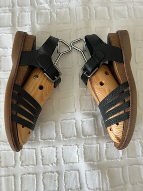 Söfft Sofft Leather Sandals 8 – Black Strappy Boho Buckle Festival Shoe